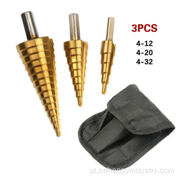 Etapa Cone Frill aço Metal Hole Cutter Bit